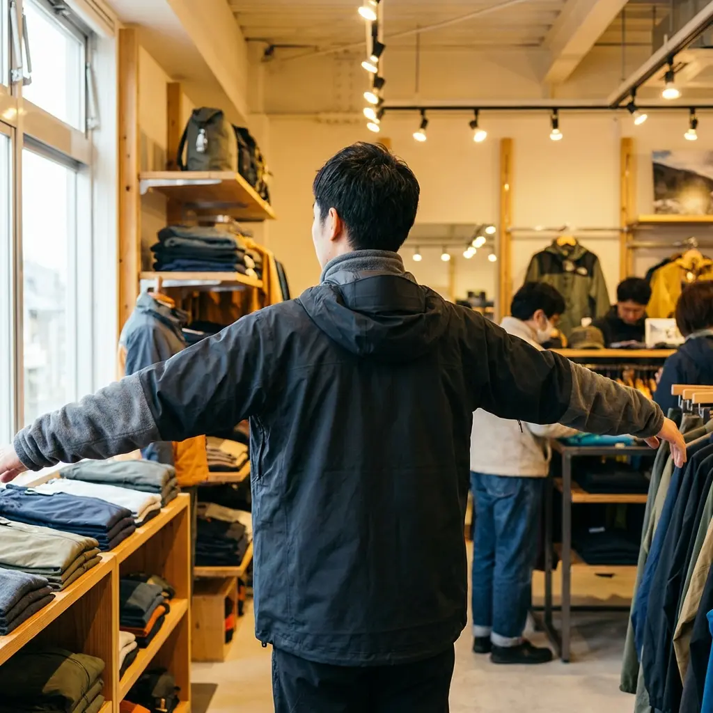 レインウェア試着時のチェックポイント