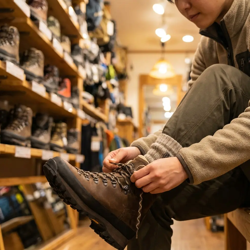 登山靴の正しい試着方法