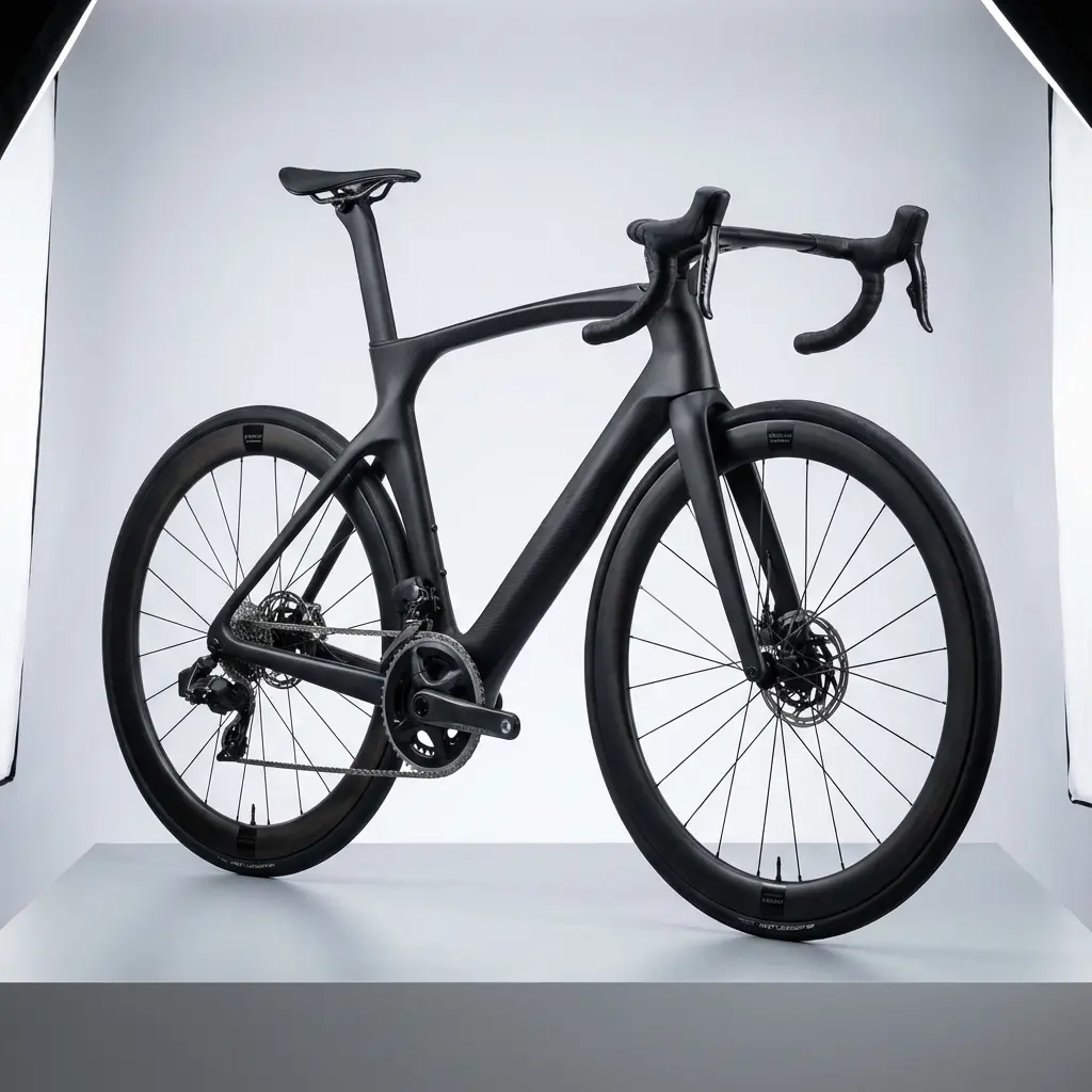 カーボンフレームの曲線美