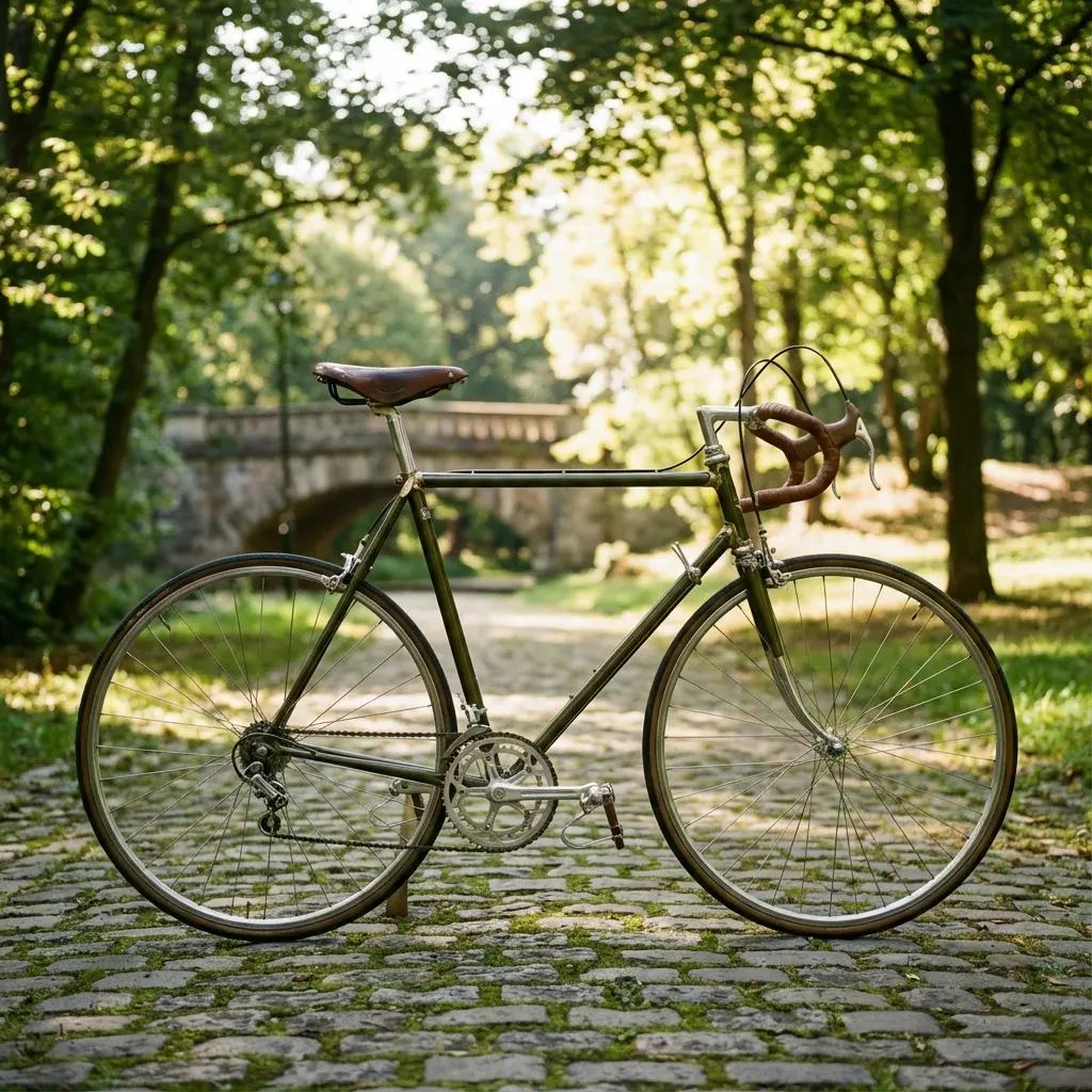 細身のクロモリフレーム