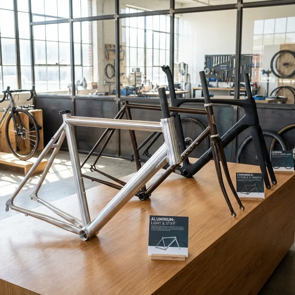 【徹底比較】自転車フレーム素材の選び方｜アルミ・クロモリ・カーボンの特徴とメリット・デメリット