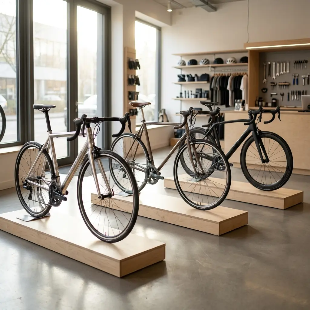 3種類の自転車フレーム素材