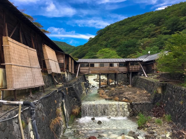 那須湯本温泉の街並み