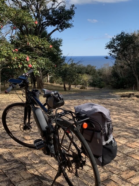 伊豆大島でのサイクリング