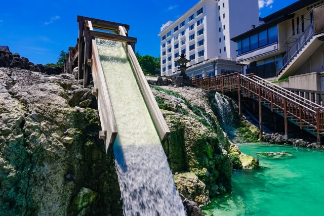 草津温泉の湯畑