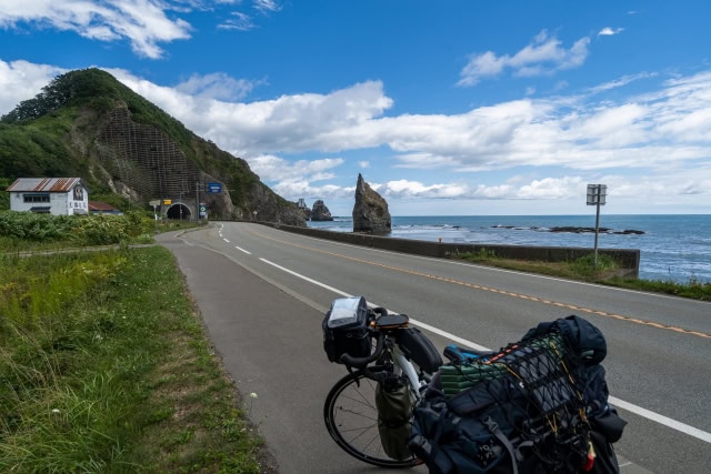 自転車旅行荷物搭載