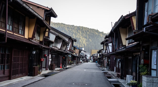 郡上八幡の古い街並み