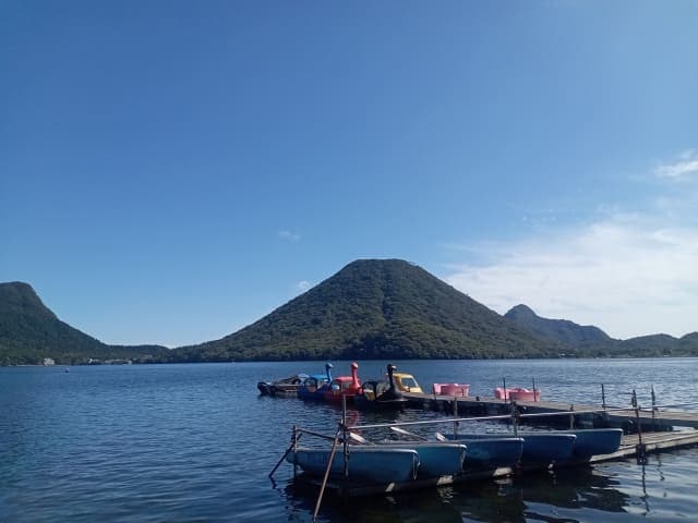 榛名湖と榛名山