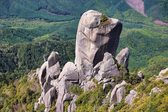 瑞牆山（みずがきやま）には奇岩が多い
