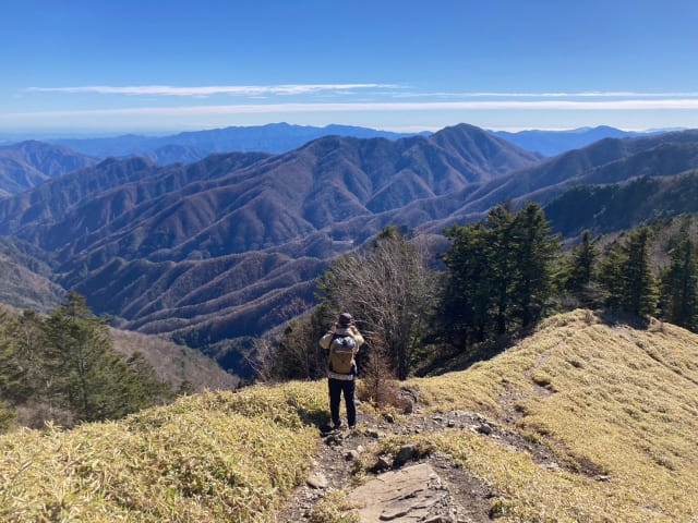 大菩薩峠からは次の登山の夢が広がる