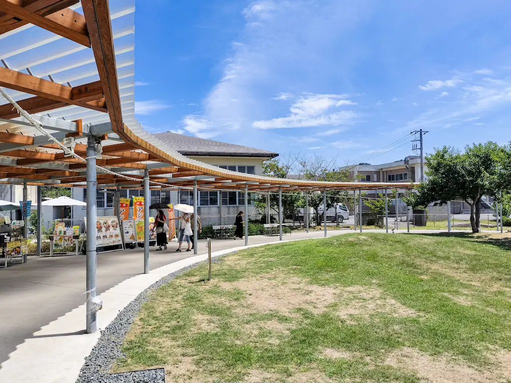 道の駅保田小学校の外観