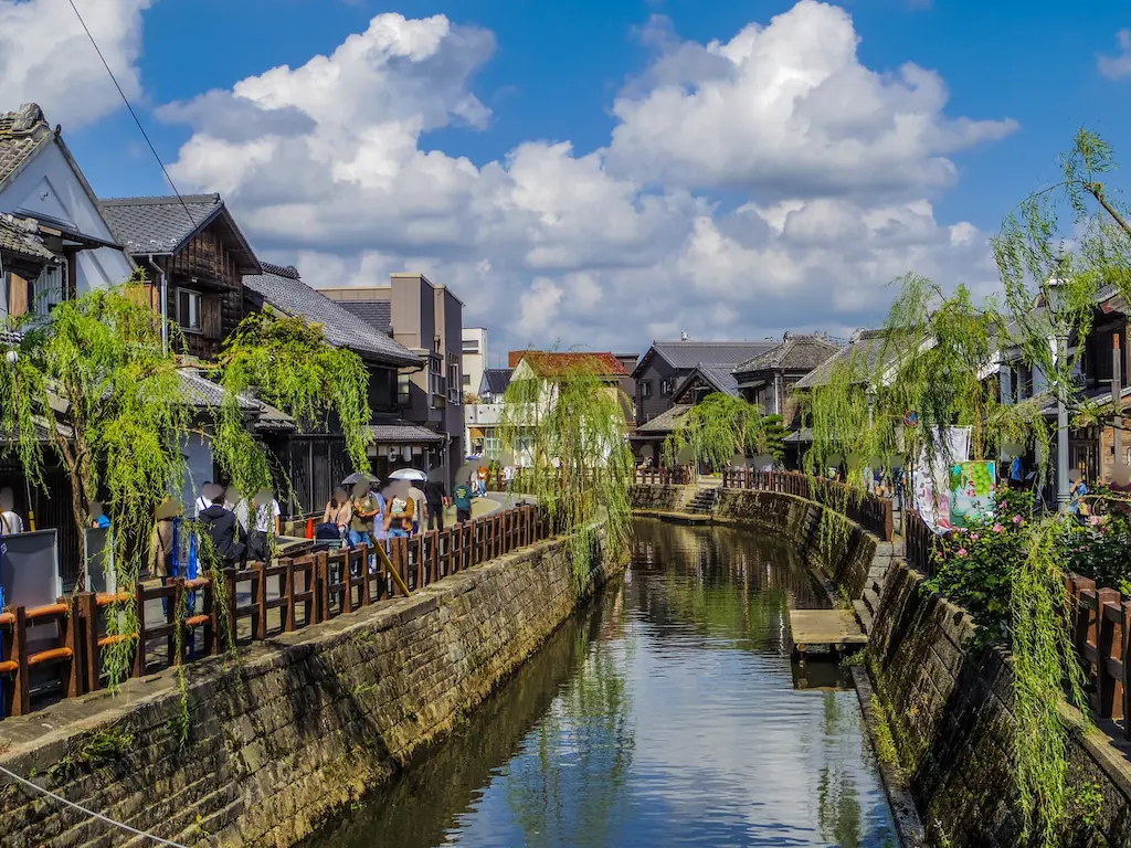 佐原の小野川沿いの町並み