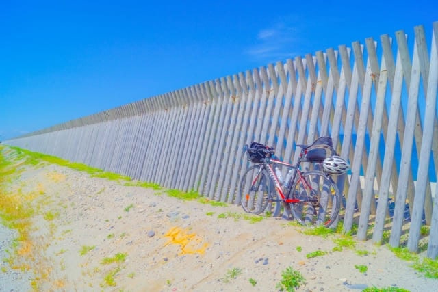 海沿いのサイクリング