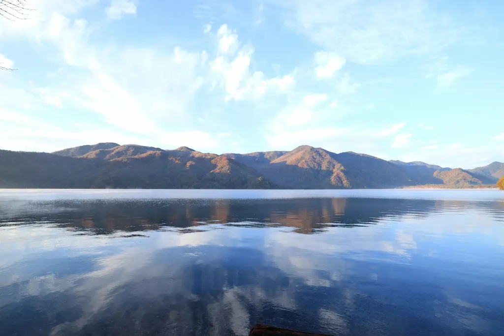 菖蒲ヶ浜の紅葉風景