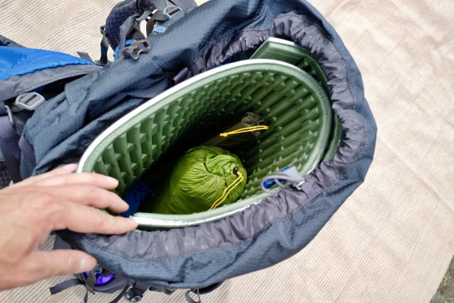 登山のパッキング