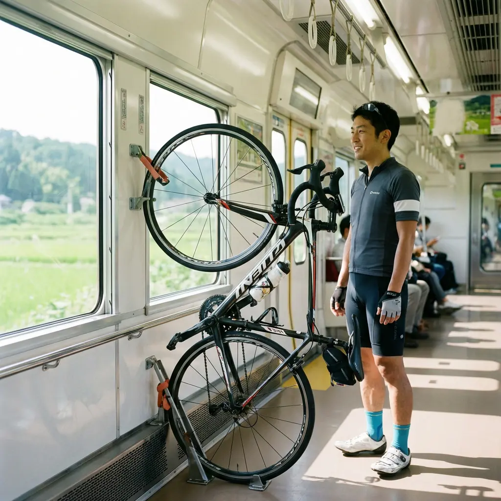 サイクルトレイン車内