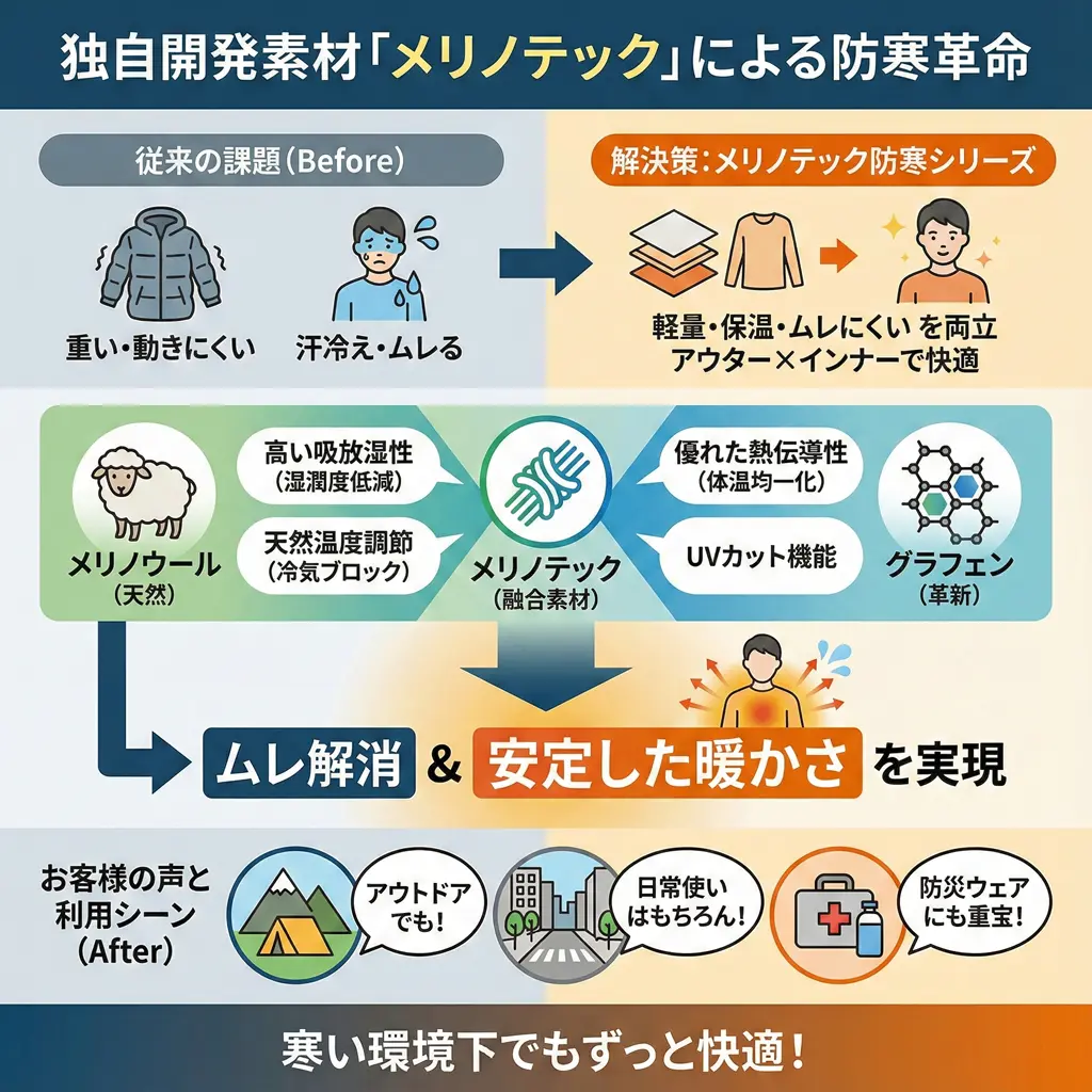 メリノテックの素材技術解説