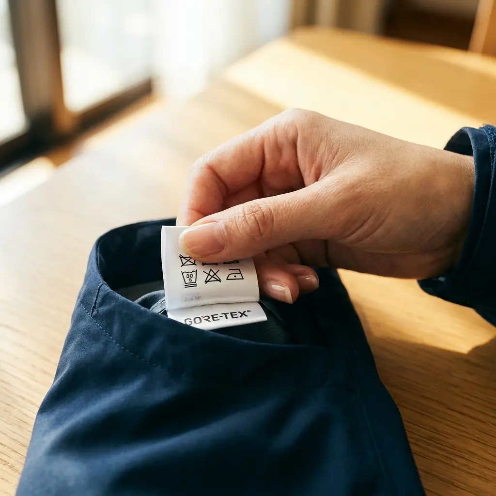 洗濯表示タグの確認