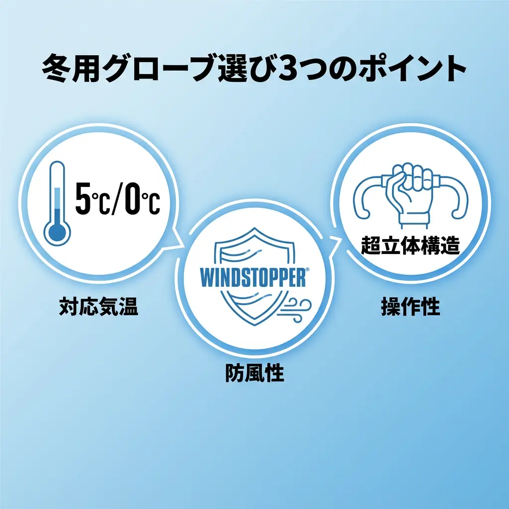 冬用グローブ選び方のポイント