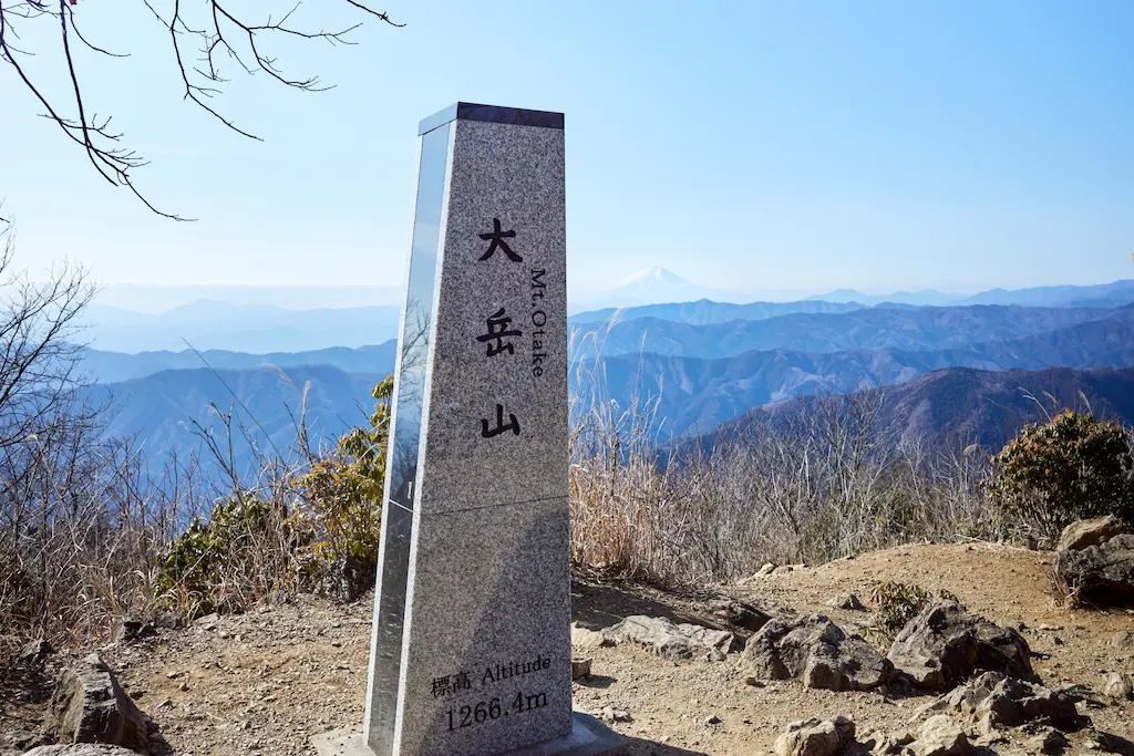 大岳山山頂からの眺望
