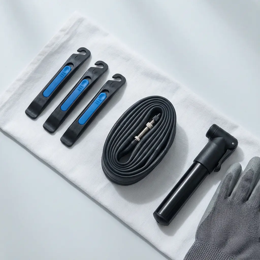 パンク修理に必要な道具一式