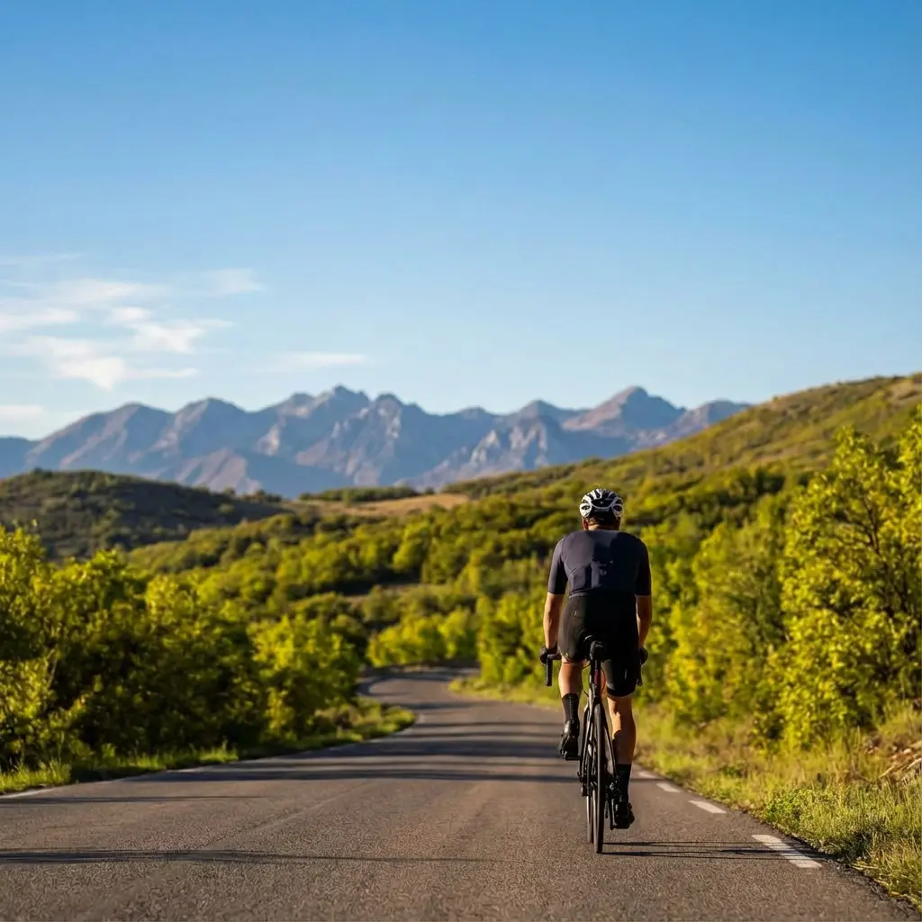 春・秋のサイクリング風景