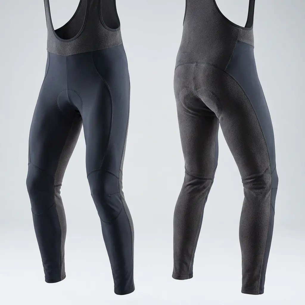 防風素材を使用したサイクルタイツ