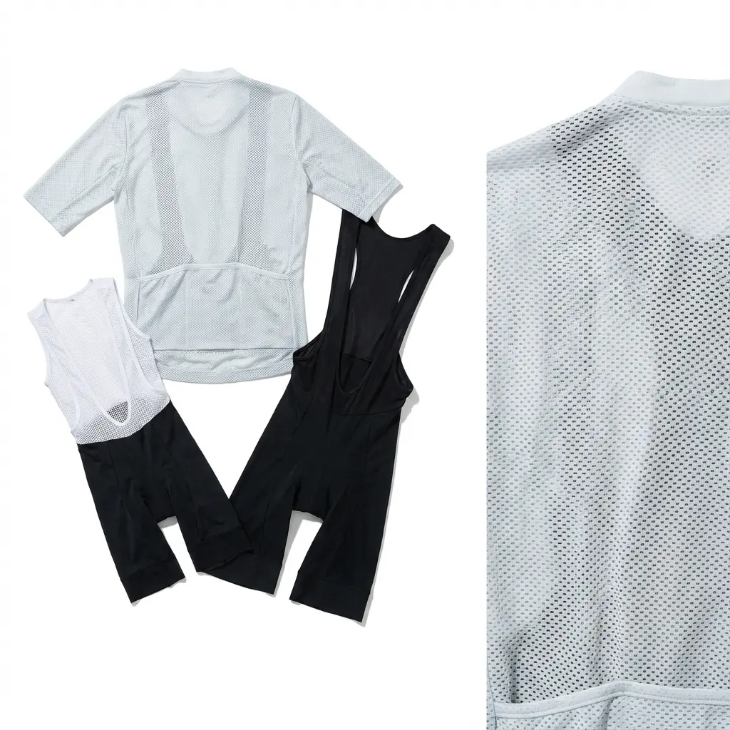 夏用サイクリングジャージの通気性