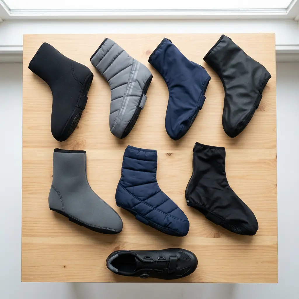 サイクリングギアを比較検討しているイメージ