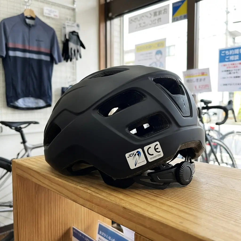 自転車用ヘルメットの実物