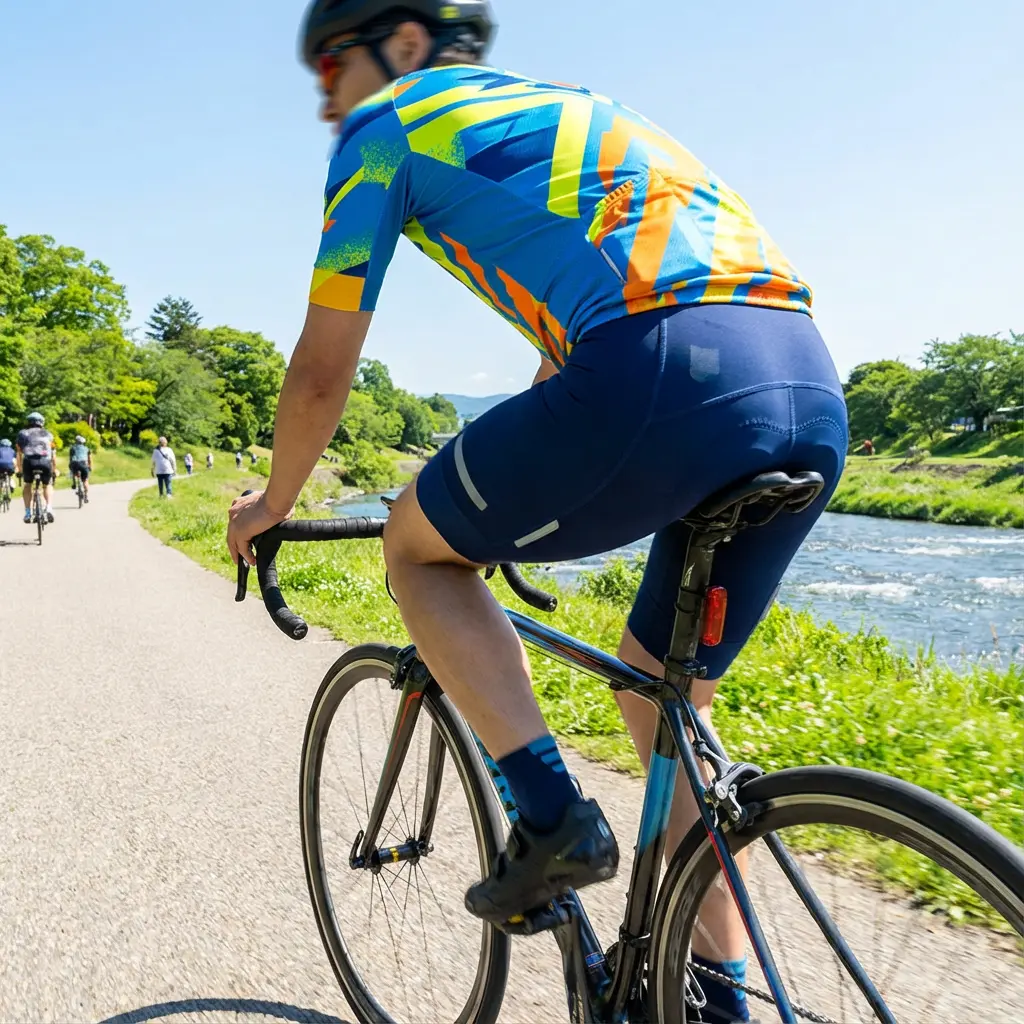 サイクリングウェア着用例
