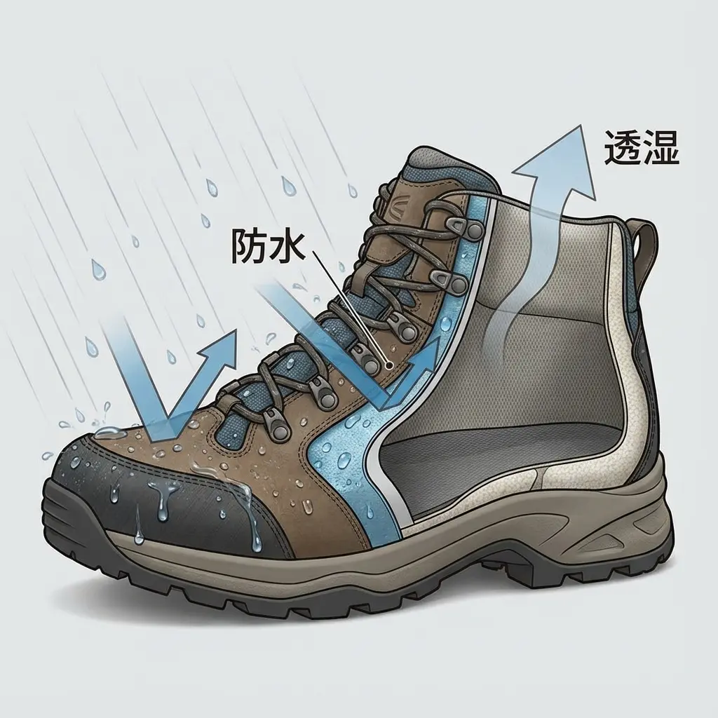 ゴアテックス素材の登山靴