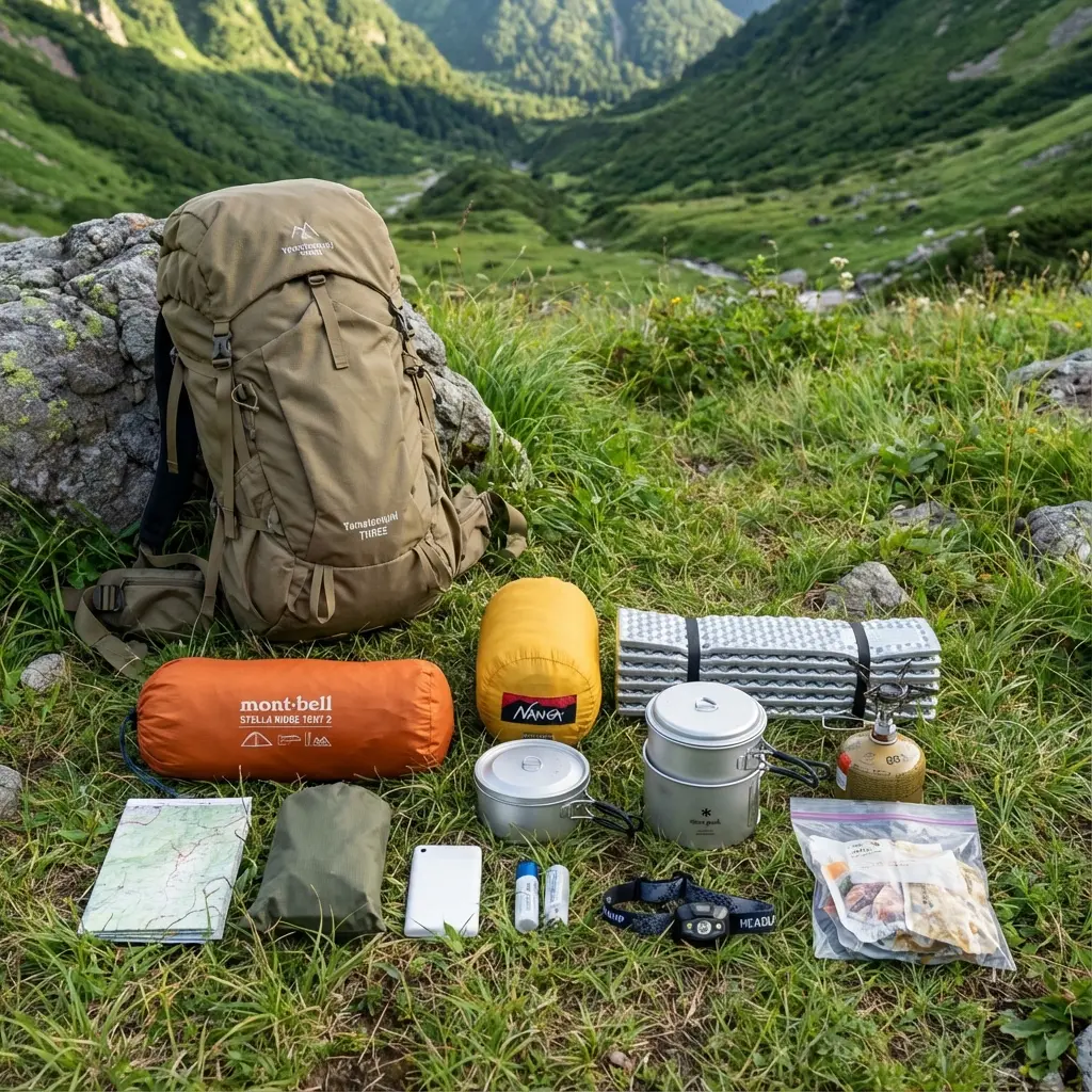 テント泊用の大型ザック