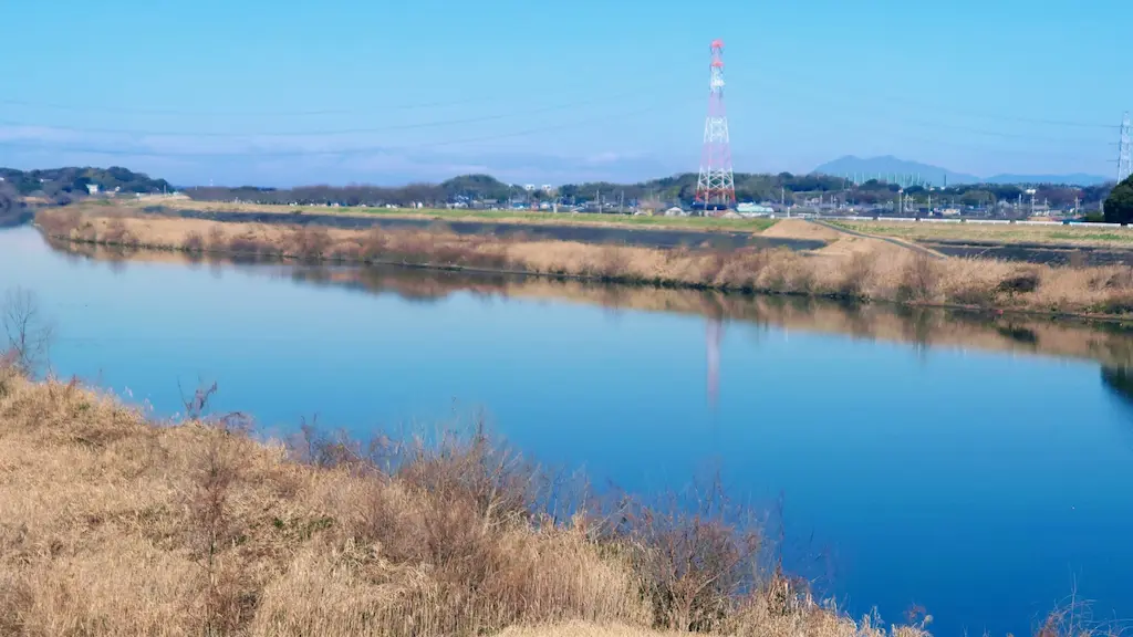 利根川に架かる栄橋