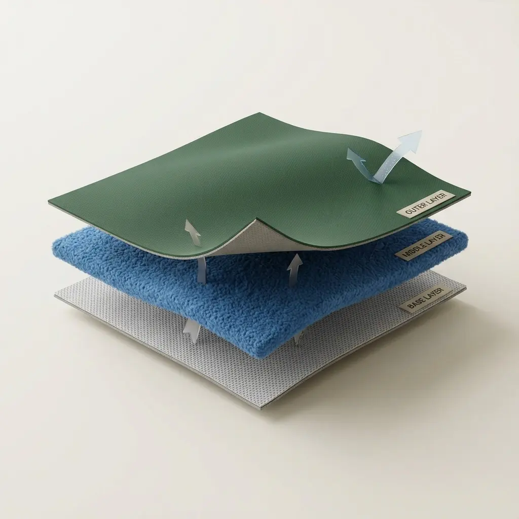 雪山でのレイヤリングシステム