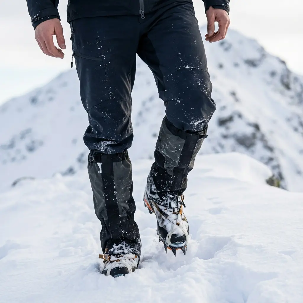 冬山用パンツとタイツの組み合わせ