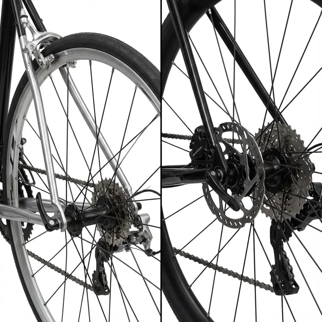 リムブレーキとディスクブレーキの違い