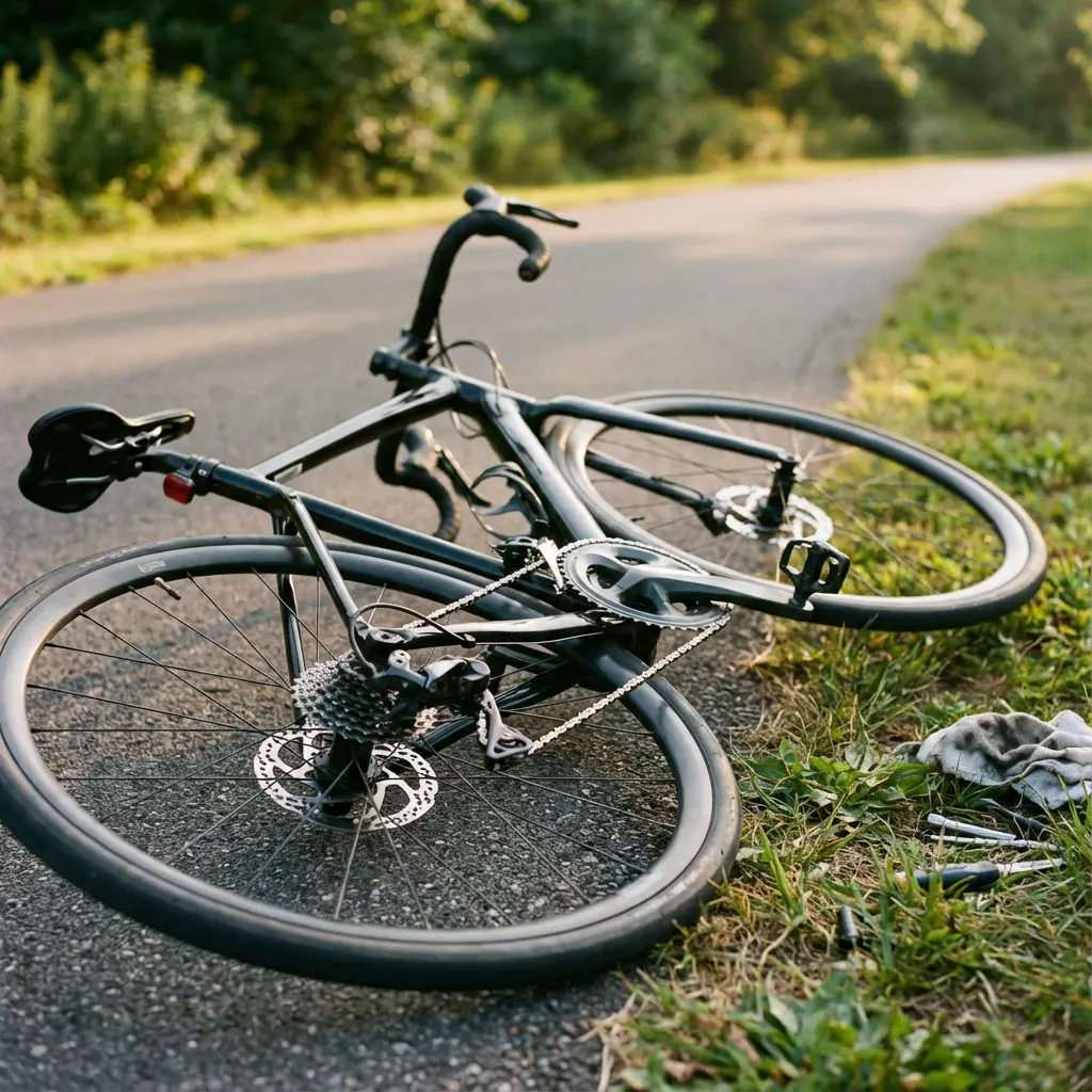 ロードバイクの横置き