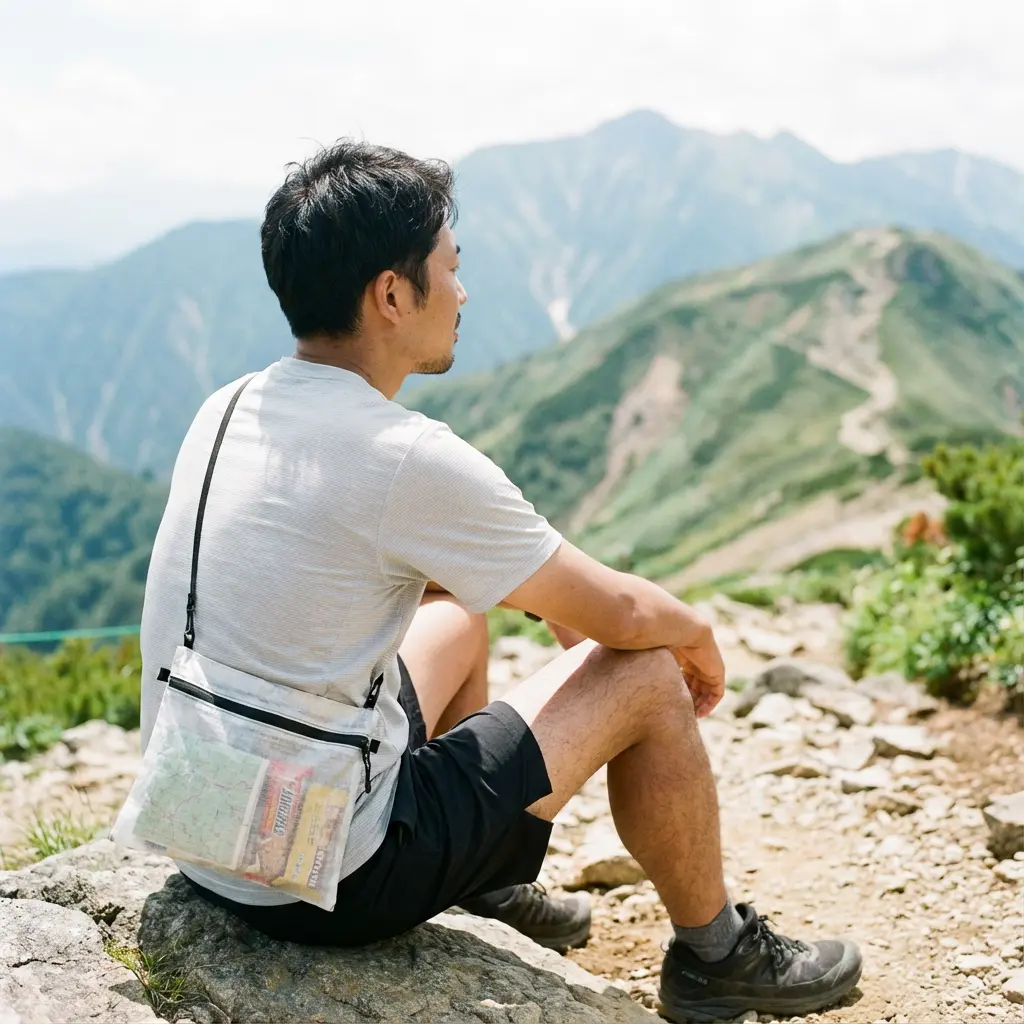 ULハイカーの装備と薄手のサコッシュ