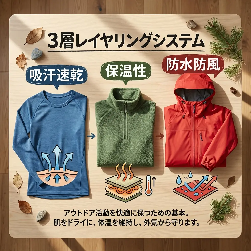 【保存版】トレッキングウェアの選び方とレイヤリングの基礎｜季節別服装ガイド