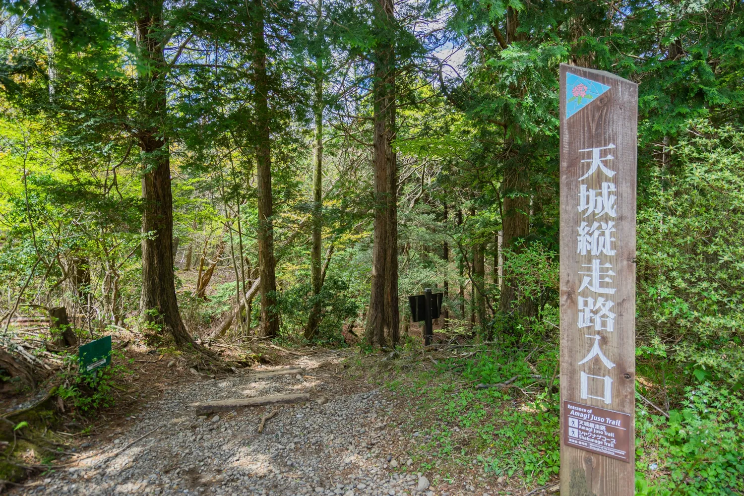 天城縦走路の入口(シャクナゲコース登山口)