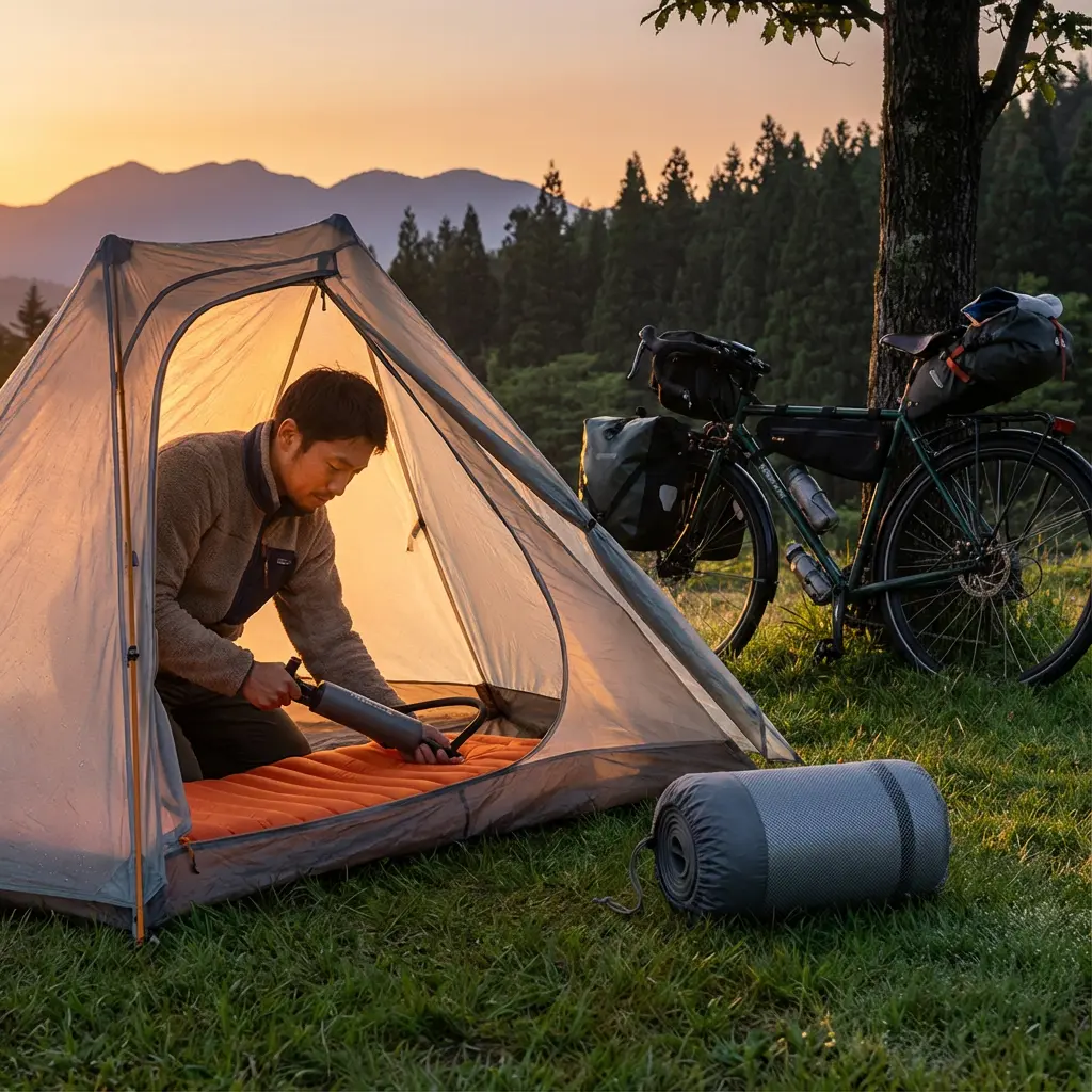 自転車旅行におすすめのマット7選！軽量・コンパクト・寝心地を徹底比較