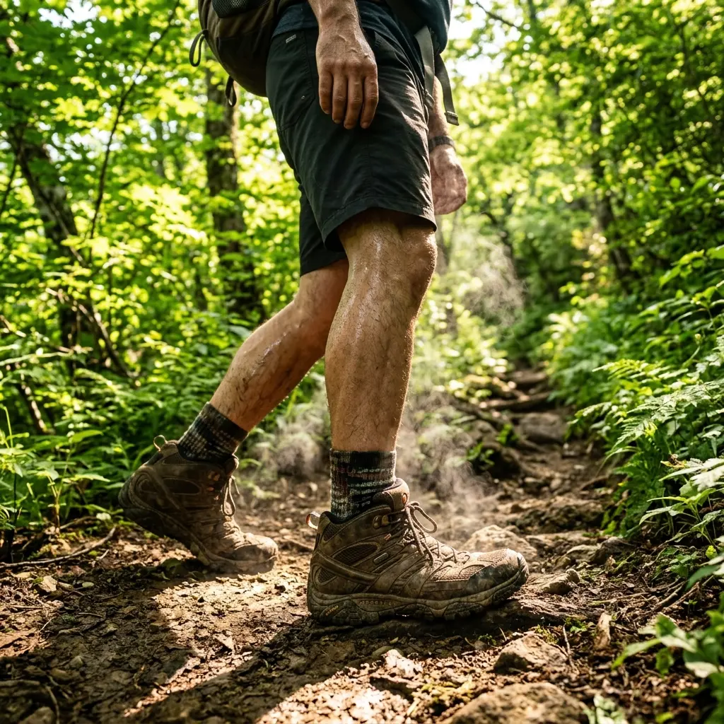 初夏の登山道を歩く