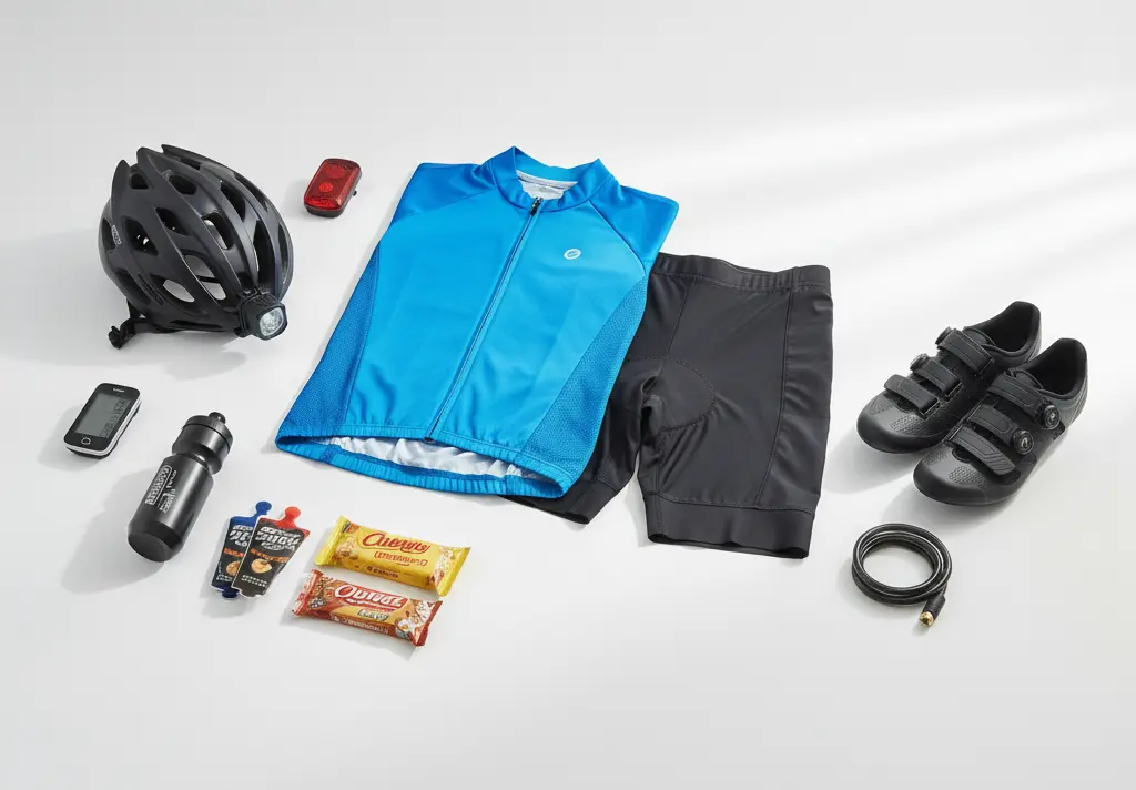 サイクリング装備一式の写真