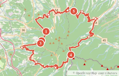 大山一周ダイイチ 約81kmのルート地図と主要スポット