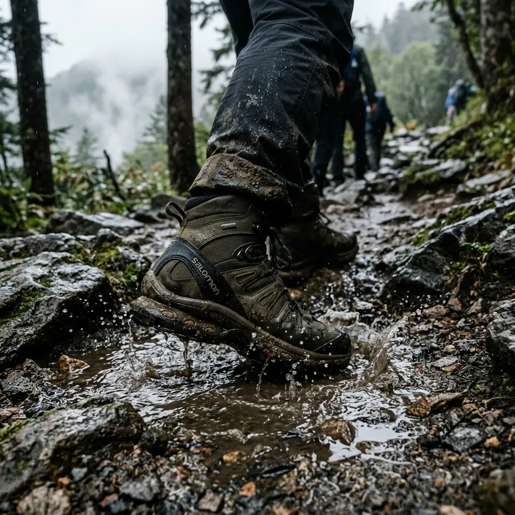雨天時の登山靴