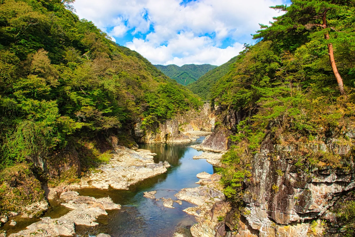 龍王峡の渓谷と奇岩