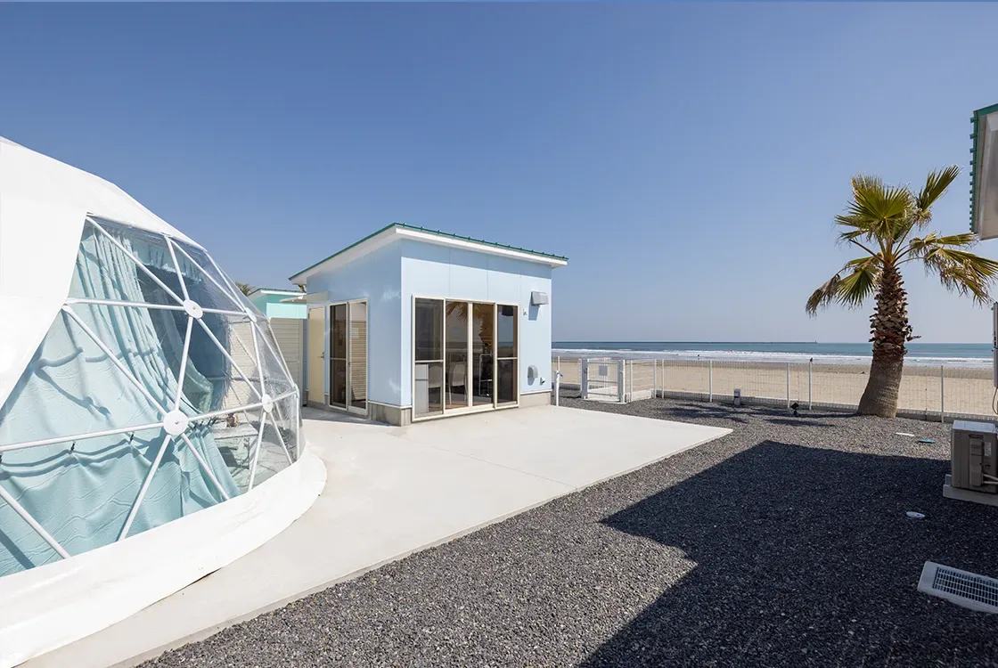 Sugar Beach Oarai ビーチゲート付きドームテント