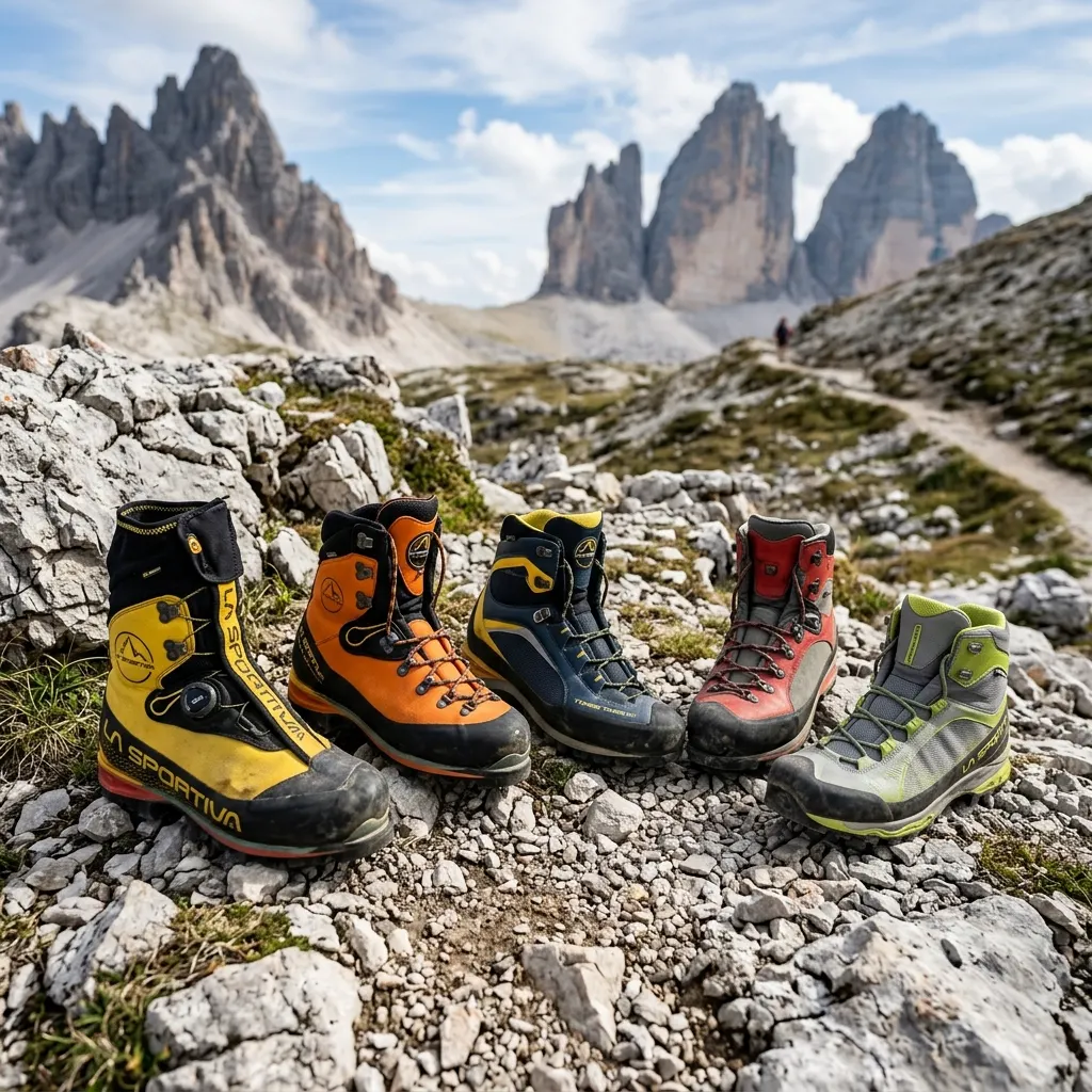 様々なスポルティバ登山靴モデル