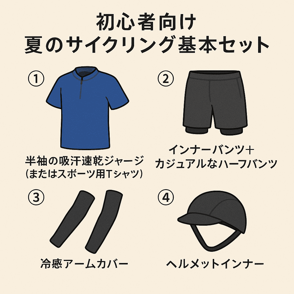 初心者向け夏のサイクリング基本セット